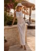 Isla Crochet Maxi Beach Dress – Λευκό- 407