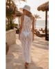 Isla Crochet Maxi Beach Dress – Λευκό- 407