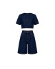 Denim Σετ με Cropped Top & Bermuda Σορτς- 422