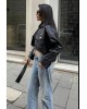 Luna Fringe Cropped Jacket Μαύρο- 381