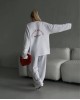 Σετ Oversized Φόρμας – Ανοιχτό Γκρι- 319